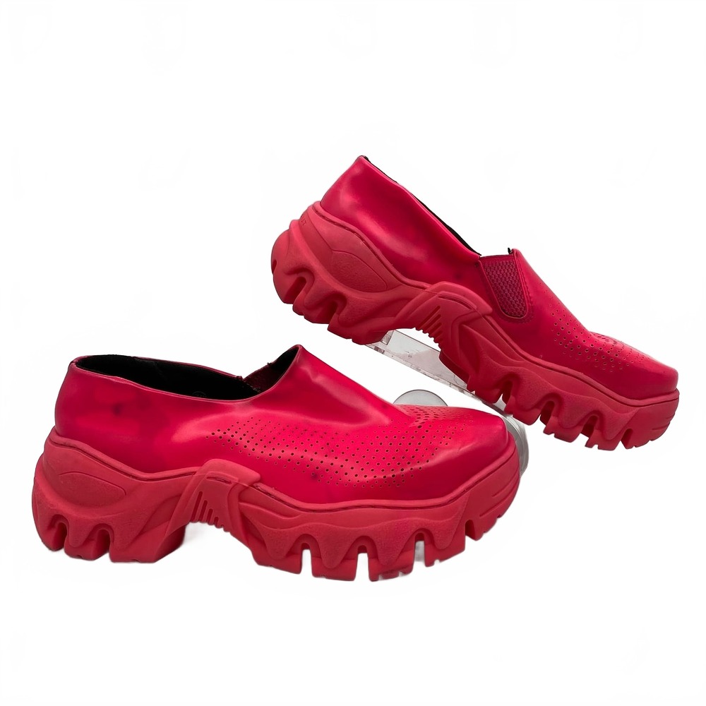 ROMBAUT Neon Pink Boccaccio II Clogs | Leather, EU39 (8 US)